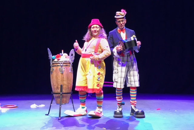 Duo de clowns pour arbre de Noël