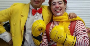 Duo de clowns pour enfants en arbre de Noël (91)