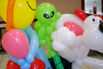 Animation scultpure sur ballons pour Arbre de Noël !