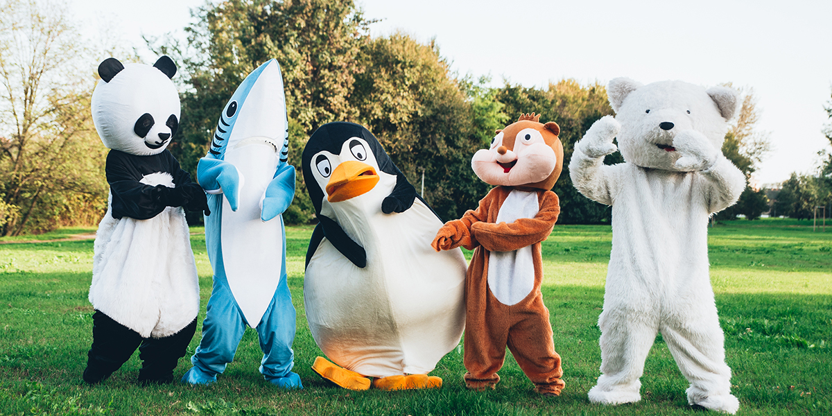 Peluches géantes et mascottes pour spectacle de Noël et Arbre de Noël !