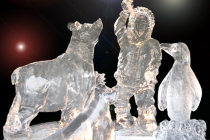 Sculpture sur glace