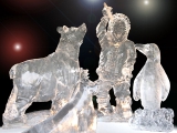 Sculpture sur glace