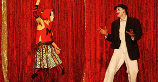 Duo de clowns thème du cirque